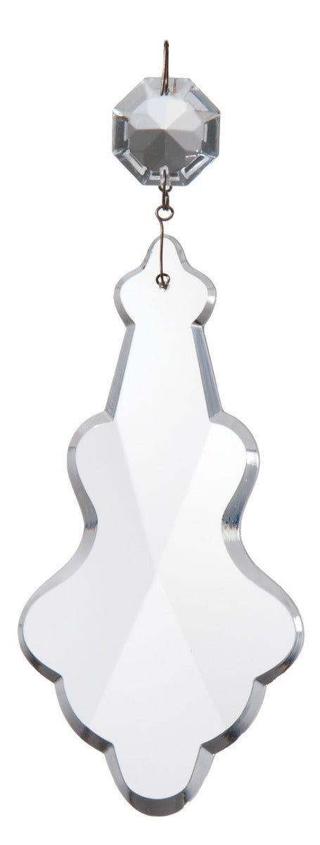 5 1/8" Clear, Flat Glass Magnum Pendalogue, ~6-1/2" overall length