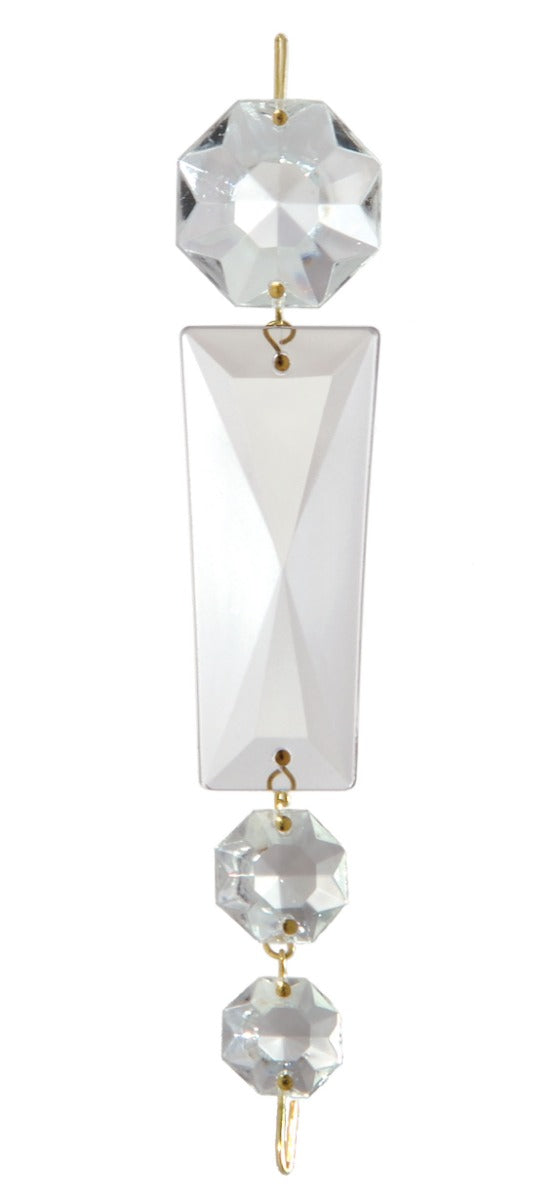 Clear Basket Graduated Chain, Sizes From 5-1/2" to 12"