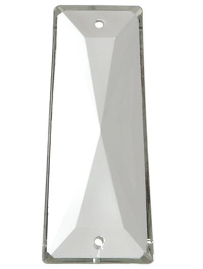 Clear Glass Baguette, your choice of 2" (50mm), 2-1/4" (57mm), or 2-1/2" (63mm) lengths