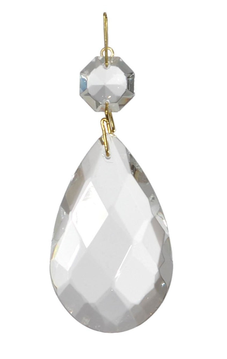 Glass Pendalogue Prism Full Cut, your choice of sizes and pinning finishes