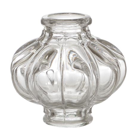 3" Pressed Glass Melon Column