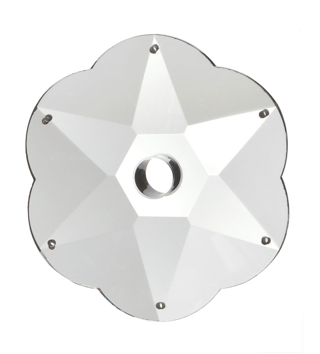 Clear Crystal Faceted Bobeche, 4-1/4" diameter