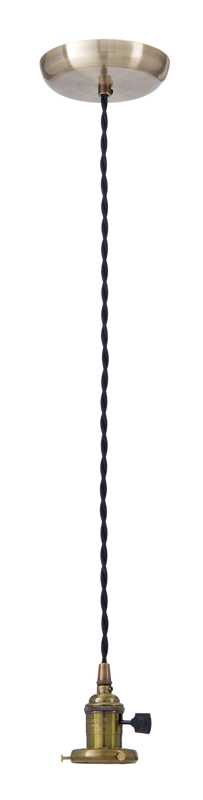 Pendant with Antique Brass Hardware