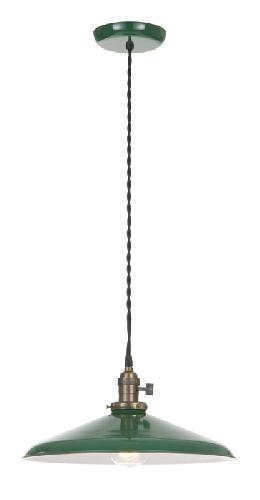 Industrial Style Pendant with 14" Metal Shade