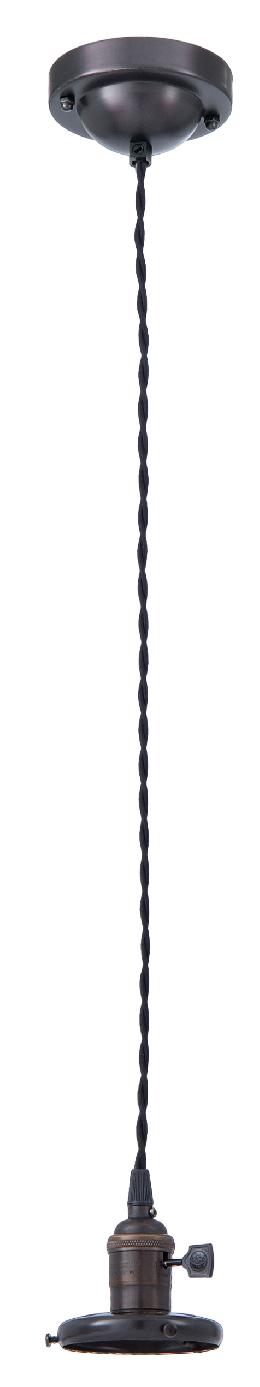 Antique Bronze Finish Industrial Style Pendant with Shade Holder