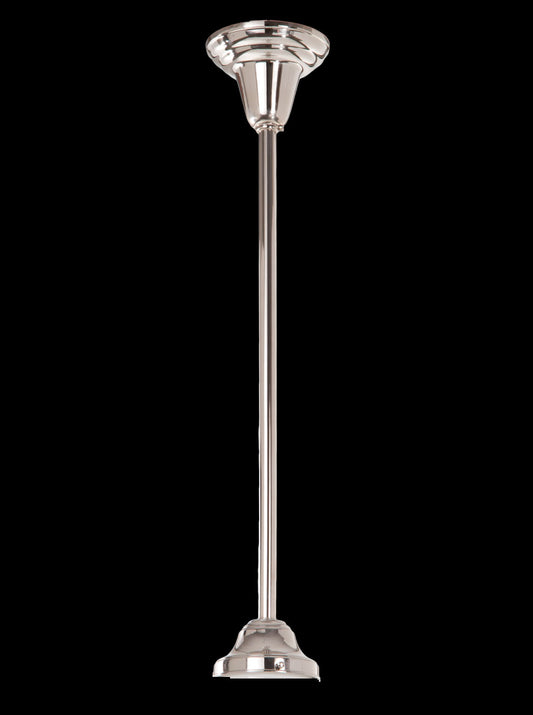 Pendant Fixture with Nickel Finish, 4" fitter