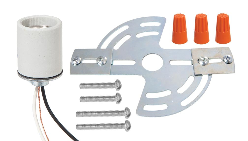 Wired School House Lighting Fixtures, Bronze Finish