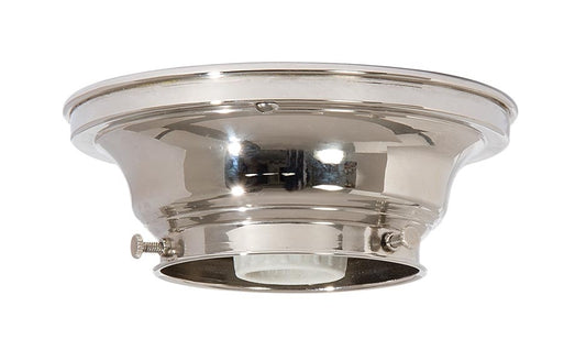 3-1/4 Inch Fitter Wired Polished Nickel Finish Flush Mount Fixture