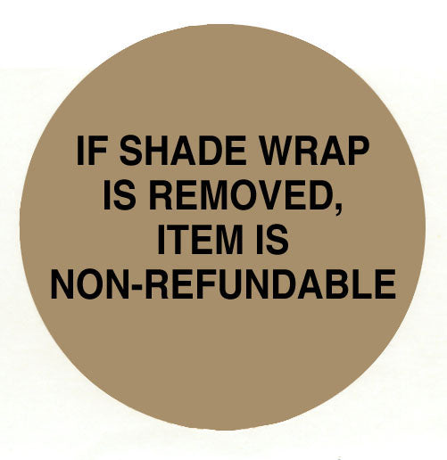 1000 Piece Roll Shade Wrap Warning Label