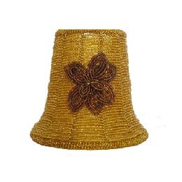 Golden Beaded Glass Shades