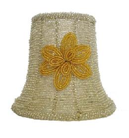 Silver Beaded Glass Shades