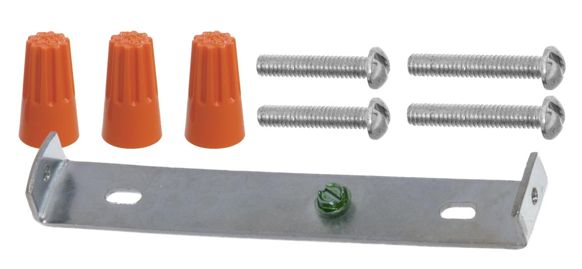 Single Port Lighting Fixture Canopy Kit w/White Finish, 5" dia.