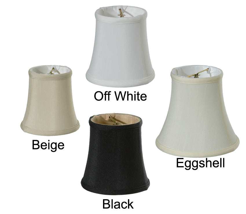 Chandelier Bell Style Softback Shades - Tissue Shantung Material, Choice of 4 Colors and Size (00681)