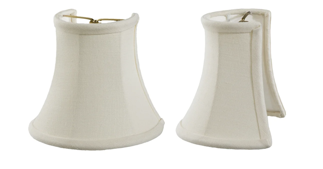 Sconce Shade Half Mini Bell- Fine Linen (00684E)