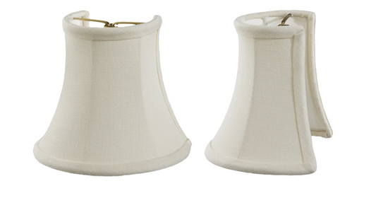 Sconce Shade Half Mini Bell- Fine Linen (00684E)
