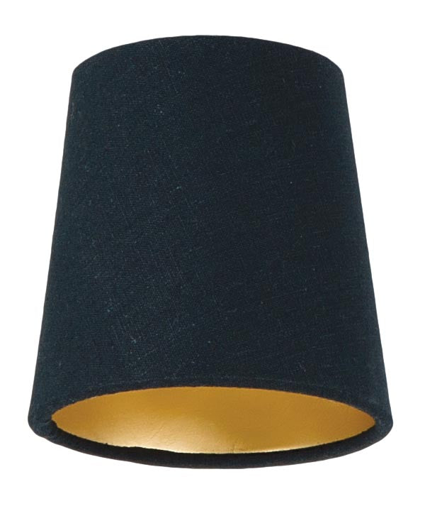 Hardback CHANDELIER EMPIRE, Black Color, 100% Fine Linen (00695KE)