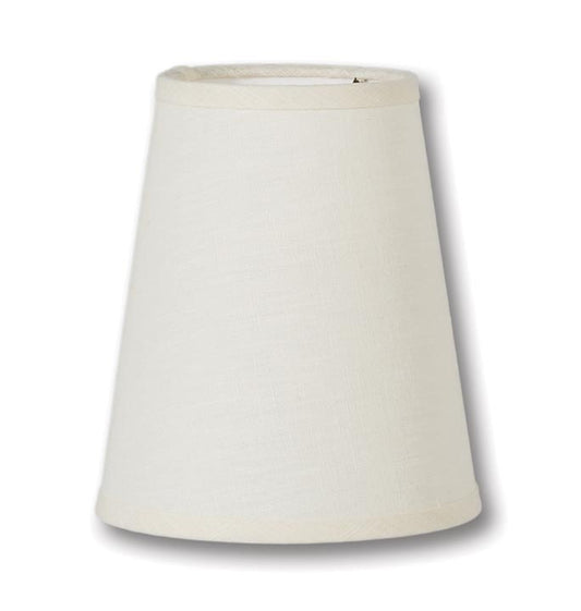 Chandelier Shade, Tapered Deep Empire, 4(T) x 6(B) x 7(H), Eggshell Color Linen (00714EE)