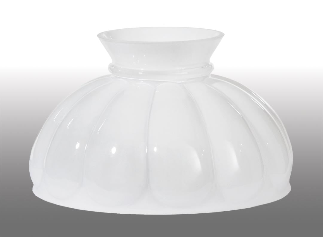 Cased Glass Melon Shade, 10 inch fitter (06050C)