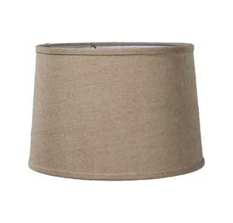Almond Color Burlap Deep Drum Hardback Lampshade (07225CE)