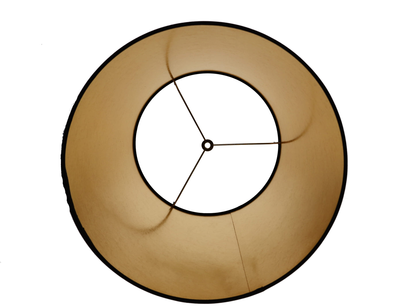 Black Paper Deep Drum Hardback Lampshade Gold Lined (07330KE)