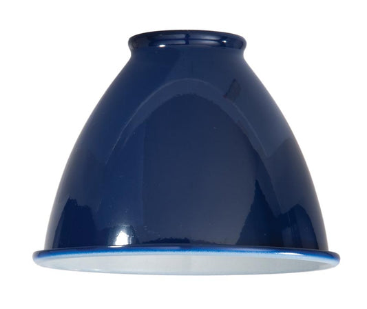 5-3/4" Diameter, Small Metal Lamp Shade - Blue enamel color (08359BL)