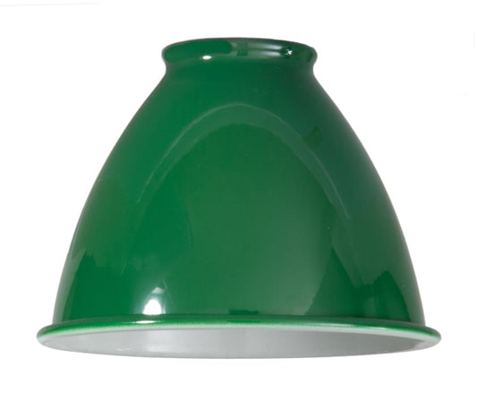 5-3/4" Diameter, Small Metal Lamp Shade - Green enamel color (08359G)