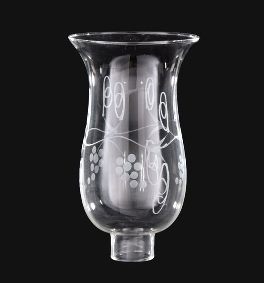Grapes Design Hurricane Shade or Globe, 1-5/8" Fitter Size (08710)