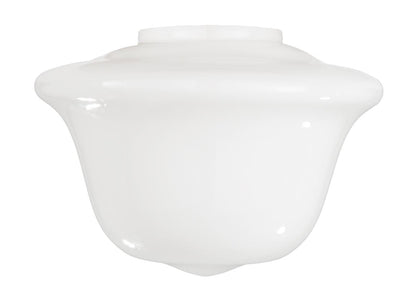 14" Modern Opal Schoolhouse Shade, 6" lip fitter (08805)