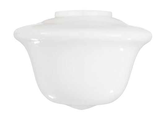 14" Modern Opal Schoolhouse Shade, 6 inch lip fitter (08805)