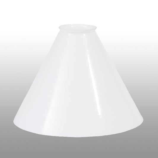 7" Opal Glass Deep Cone Shade, 2-1/4 inch lip fitter (08807i)