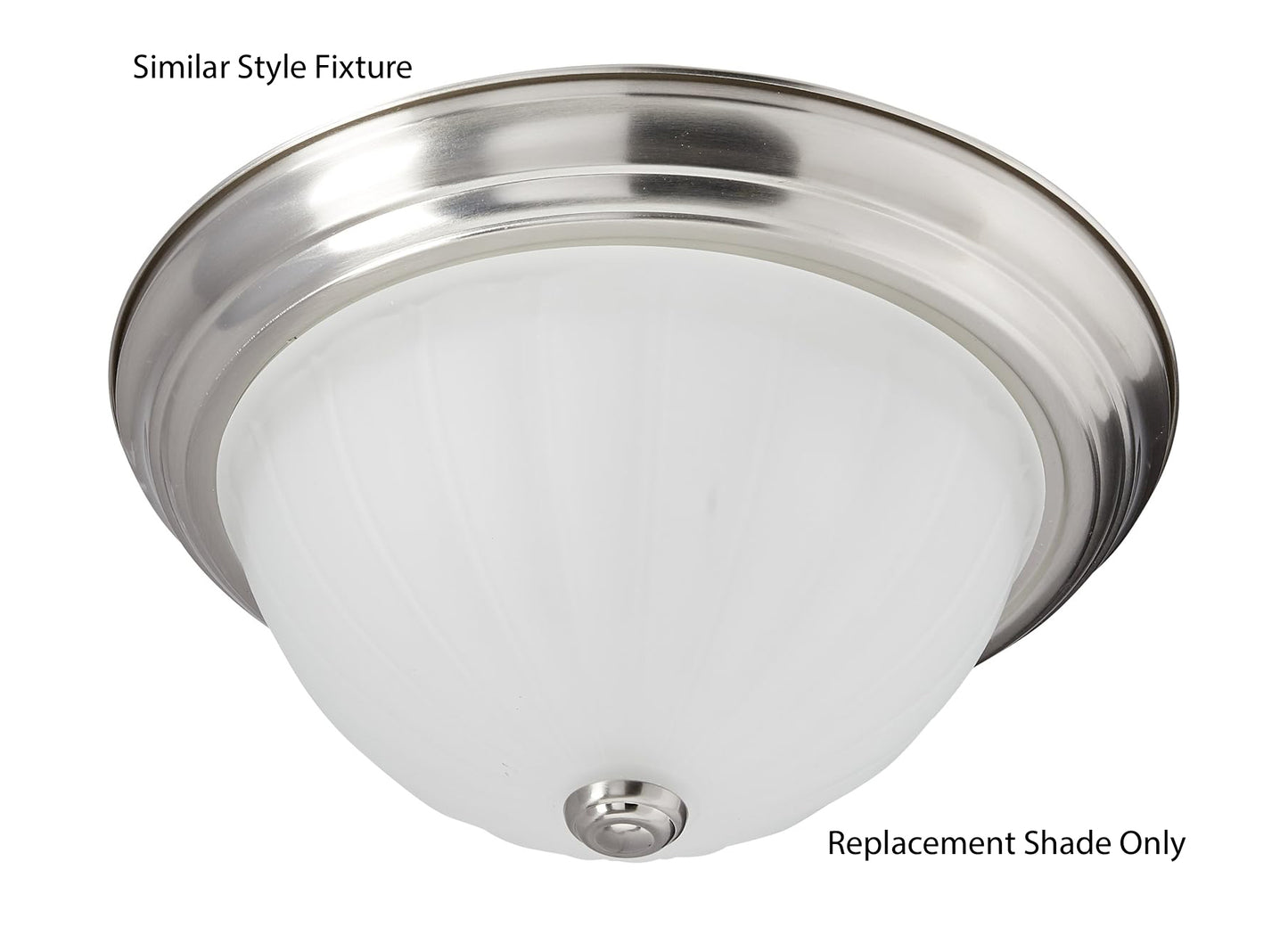 10" Inch Alabaster Dome Glass Shade for Ceiling Fixtures (09072)