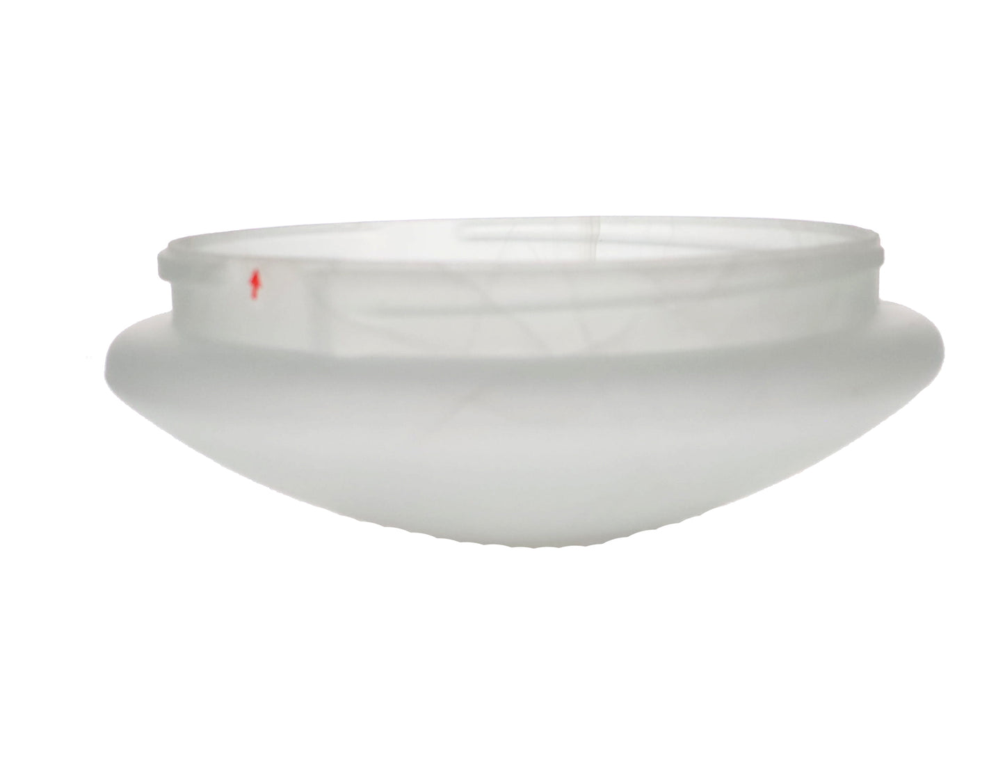 9 Inch Alabaster Glass Dome Shade for Ceiling Fixtures - Twist Style 7.5" Fitter (09073)