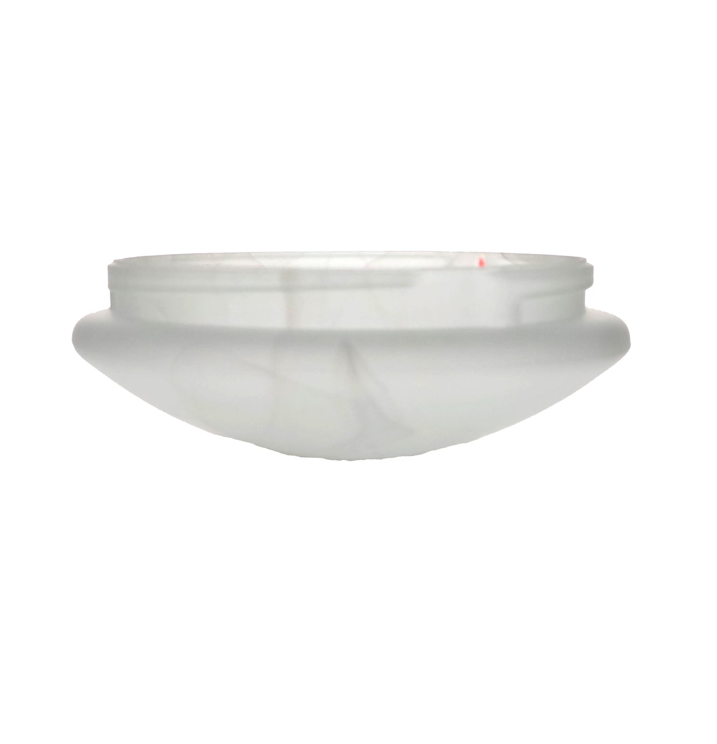 9 Inch Alabaster Glass Dome Shade for Ceiling Fixtures - Twist Style 7.5" Fitter (09073)