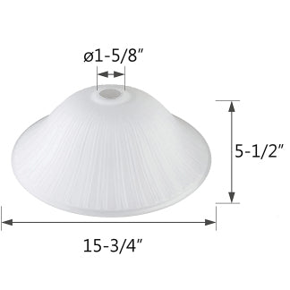 Large Torchiere Floor Lamp Shade - Antique Lamp Supply - Quality