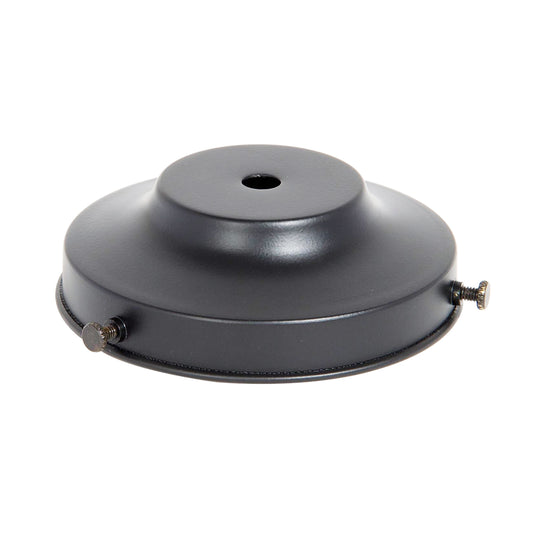 4 Inch Fitter Gloss Black Finish Steel Lamp Shade Holder (10712GBK)