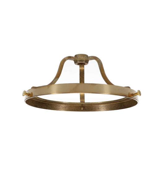 6" Fitter, unfinished brass lamp shade holder with three 8-32 set screws.(10782U)