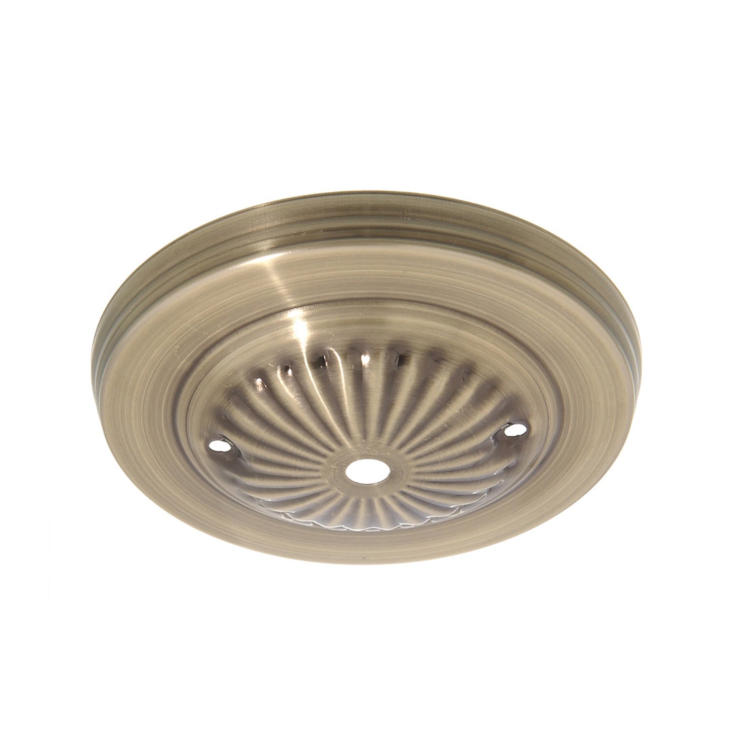 Solid Brass Canopy with Rosette Design, 5 1/4" dia. (10806)
