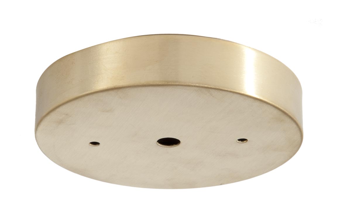 5" Brass Ceiling Canopy / Back Plate with 1/8IP slip center hole - Unfinished Brass (10856U)