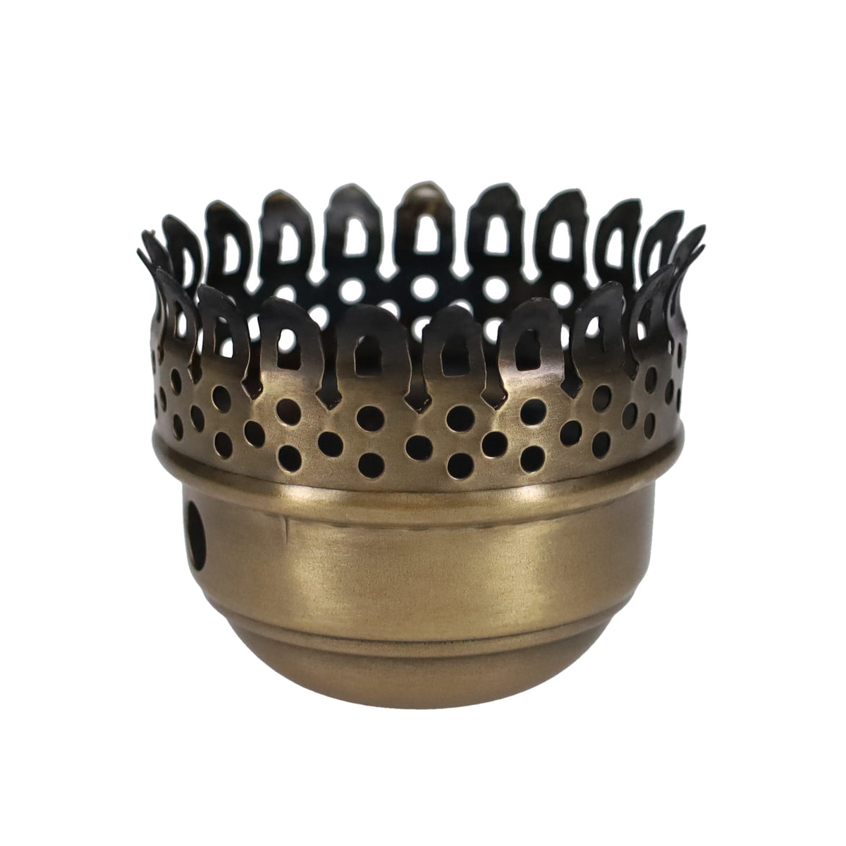 3" Fitter, Antique Brass Gallery, 2-11/16" Tall Chimney Holder (10924A)