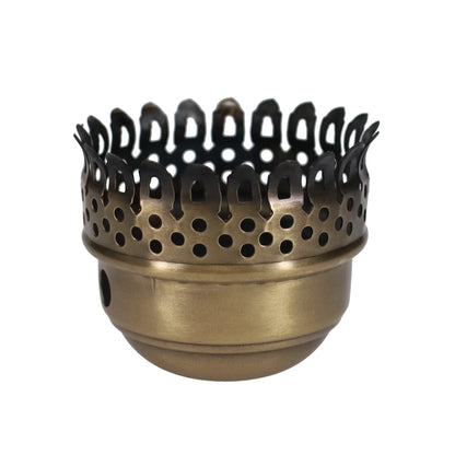 3" Fitter, Antique Brass Gallery, 2-11/16" Tall Chimney Holder (10924A)