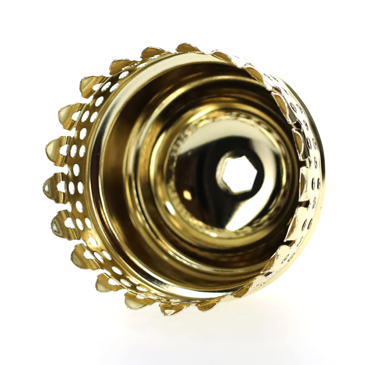 3" Fitter, Brass Gallery, 2-11/16" Tall Chimney Holder(10924)