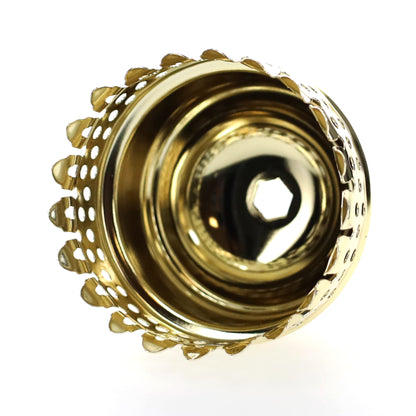 3" Fitter, Brass Gallery, 2-11/16" Tall Chimney Holder (10924)