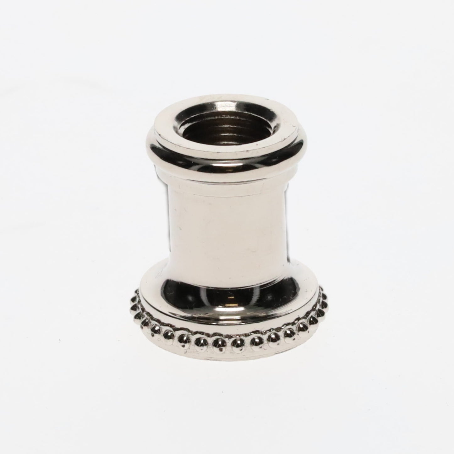 7/8" ht., Nickel Plated Turned Brass Neck, 1/8 F Tap (10946N)