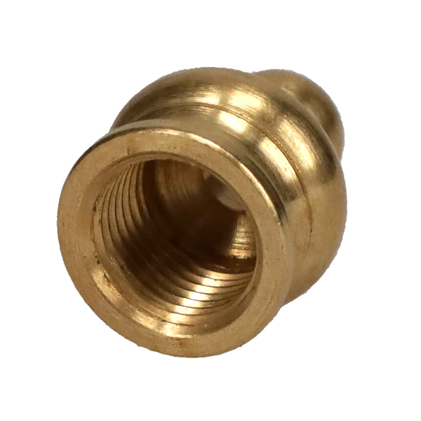 11/16" Tall Brass Pyramid Finial, Tap 1/8F (10966ALT)