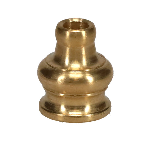 11/16" Tall Brass Pyramid Finial, Tap 1/8F (10966ALT)