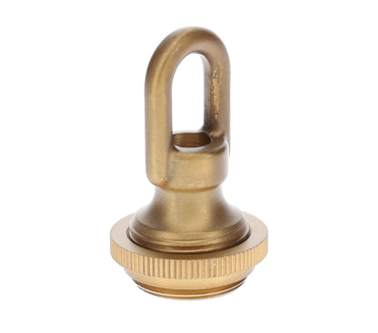 Cast Antique Brass Finish Screw Collar Canopy Set, 1/4F Tap, Mounting Hardware Kit (10951A)