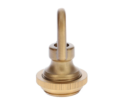 Cast Antique Brass Finish Screw Collar Canopy Set, 1/4F Tap, Mounting Hardware Kit (10951A)