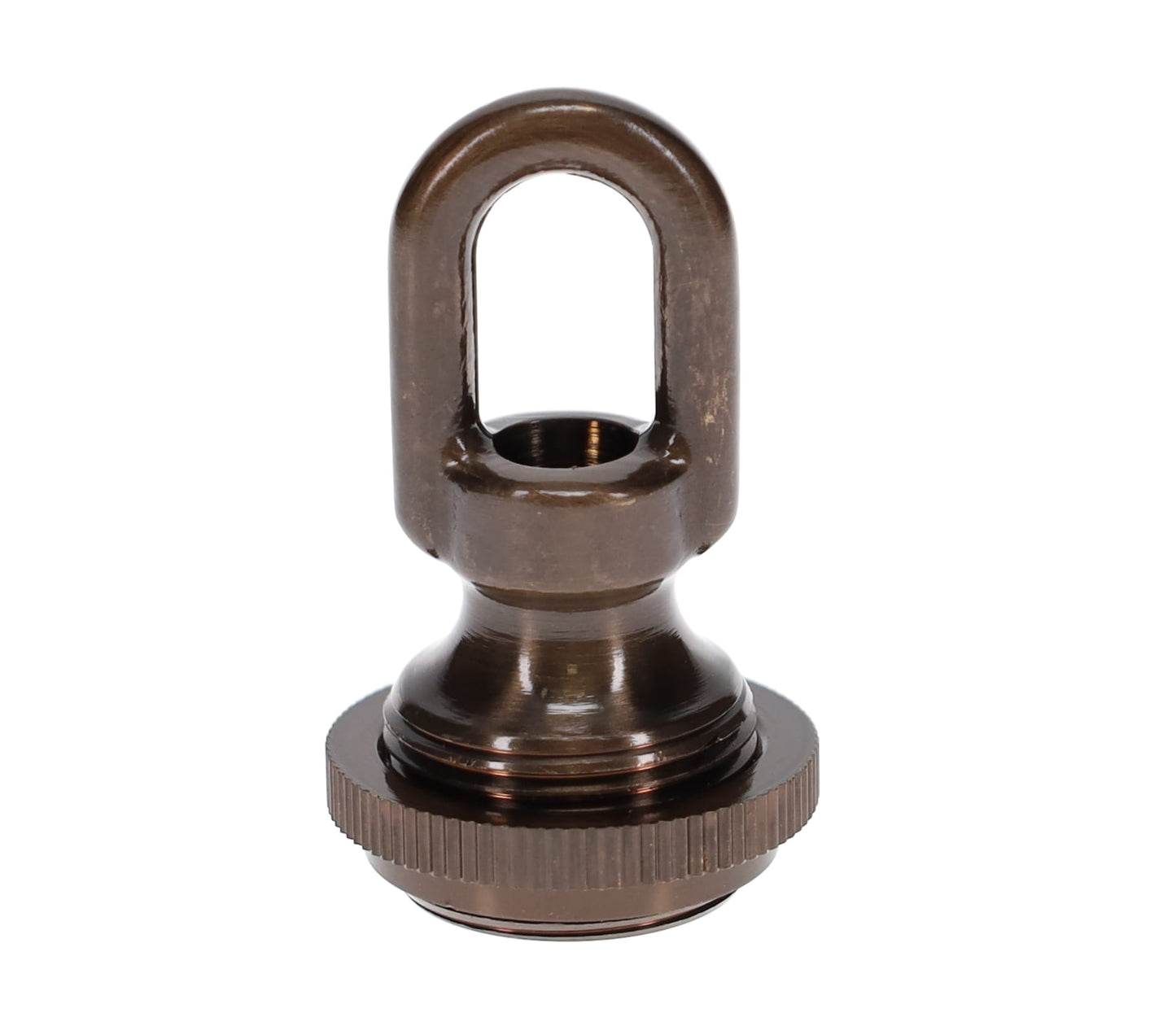 Cast Brass Screw Collar Loop, Tap 1/4IP, Slips 1-1/16" Hole, Antique Bronze Finish (10996B)