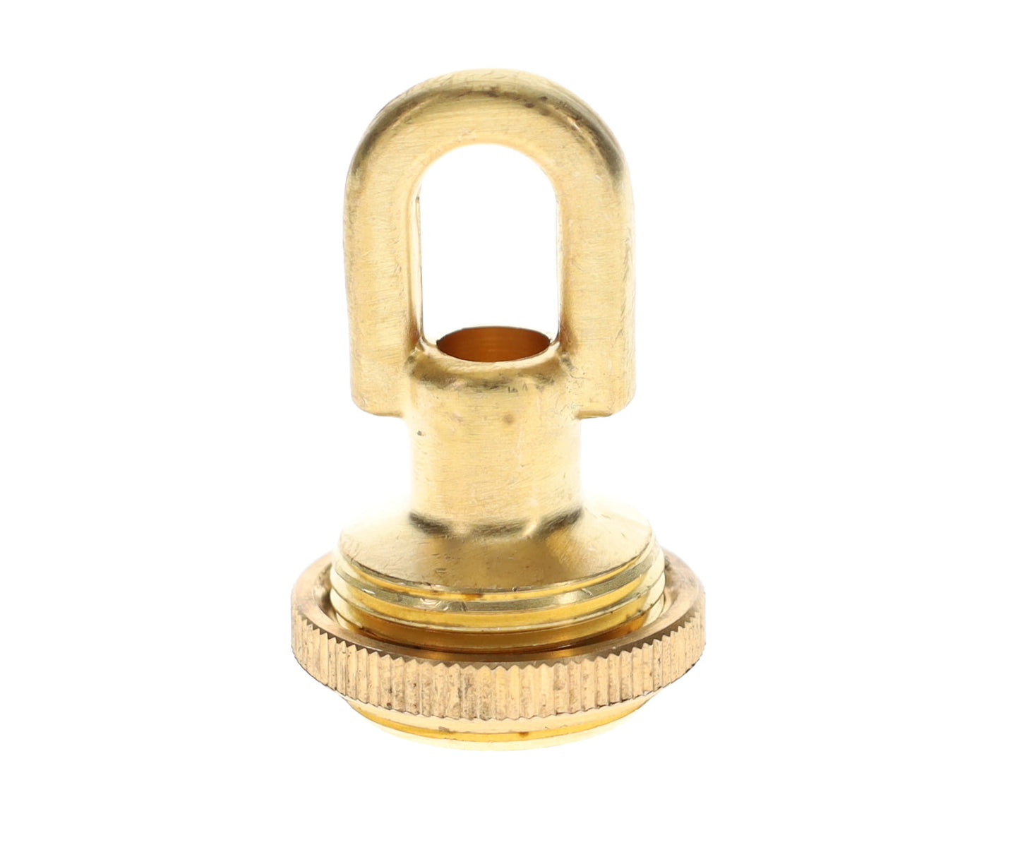 Cast Brass Screw Collar Loop, Tap 1/4IP, Slips 1-1/16" Hole, Unfinished Brass (10996U)