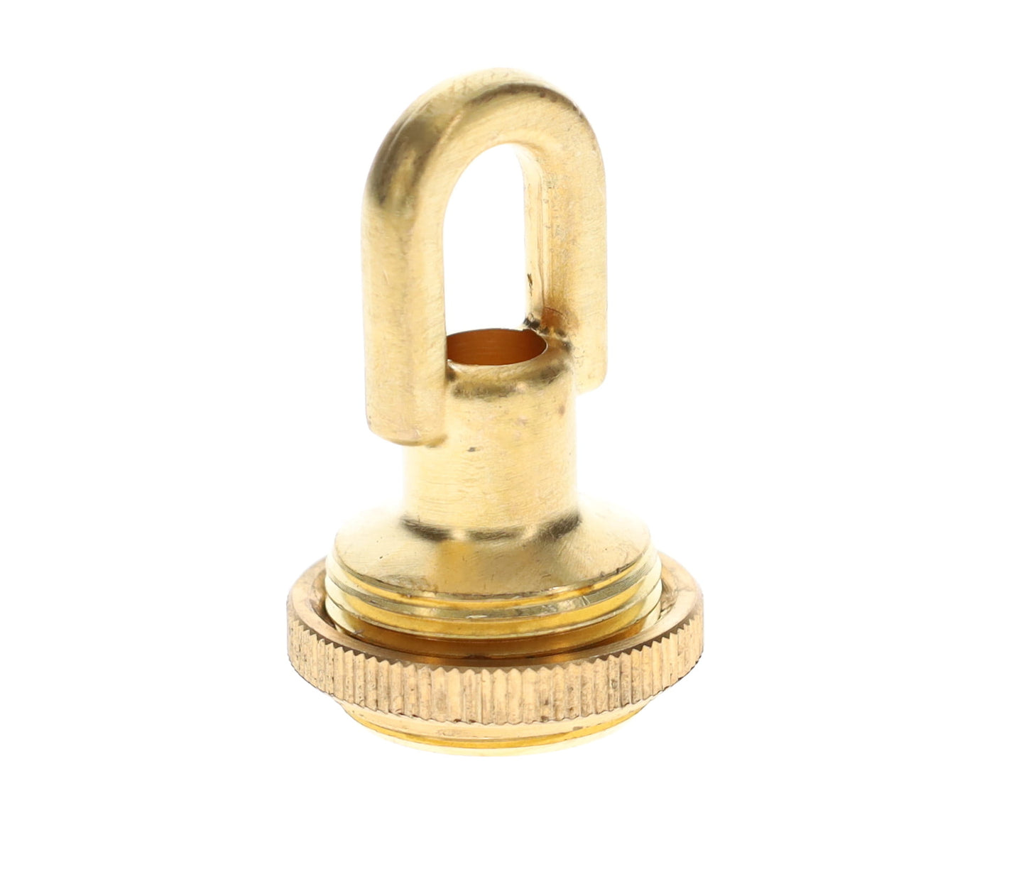 Cast Brass Screw Collar Loop, Tap 1/4IP, Slips 1-1/16" Hole, Unfinished Brass (10996U)